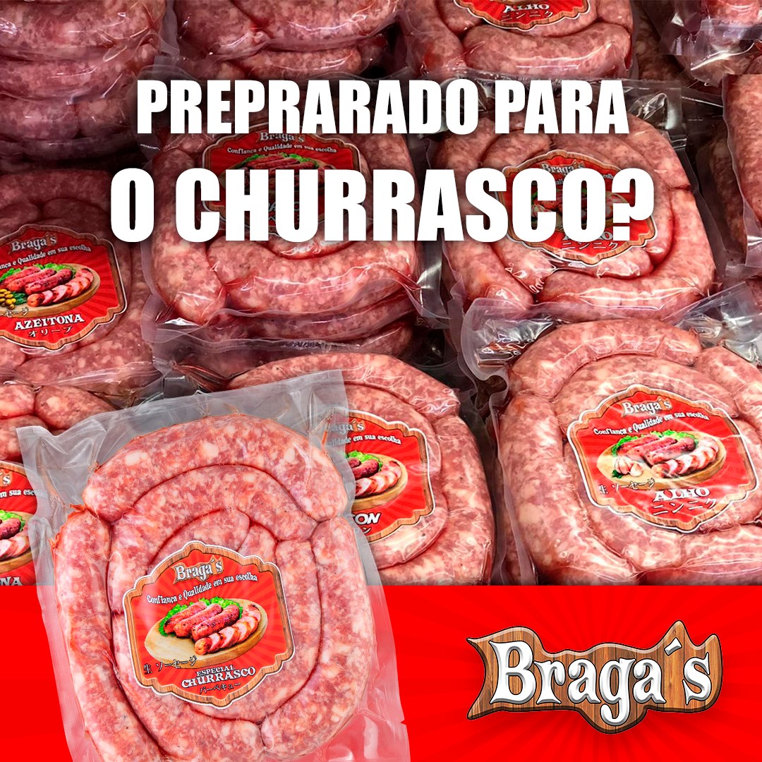Linguiça Sabor Churrasco BRAGA'S 700g