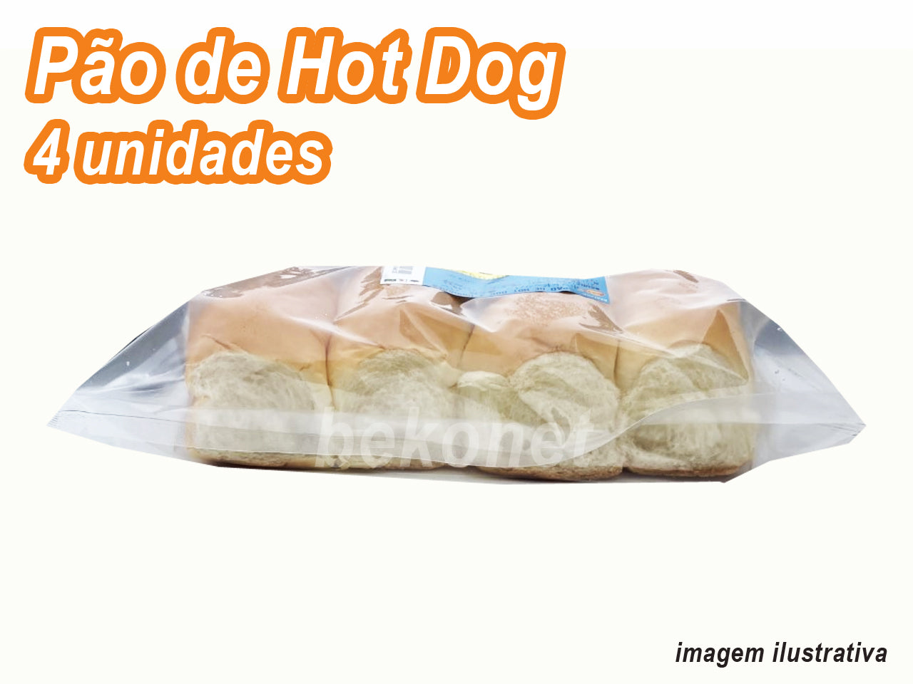 ★ EM FALTA ★ Pão de Hot Dog 4 unidades ¥450 (IMPOSTO INCLUSO)