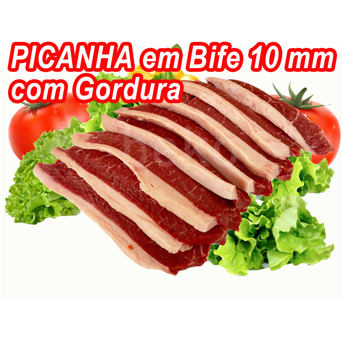 Carne Picanha com Gordura Bife Médio de 10mm ¥2.890/kg (IMPOSTO INCLUSO)