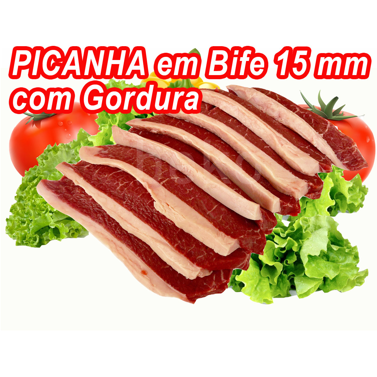 Carne Picanha com Gordura Bife Médio de 15mm ¥2.890/kg (IMPOSTO INCLUSO)