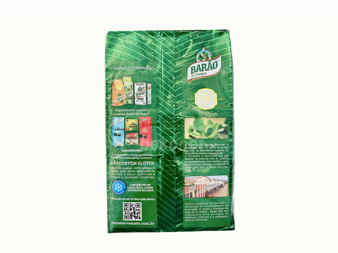 ★ EM FALTA ★ Erva Mate Chimarrão BARÃO DE COTEGIPE 1kg