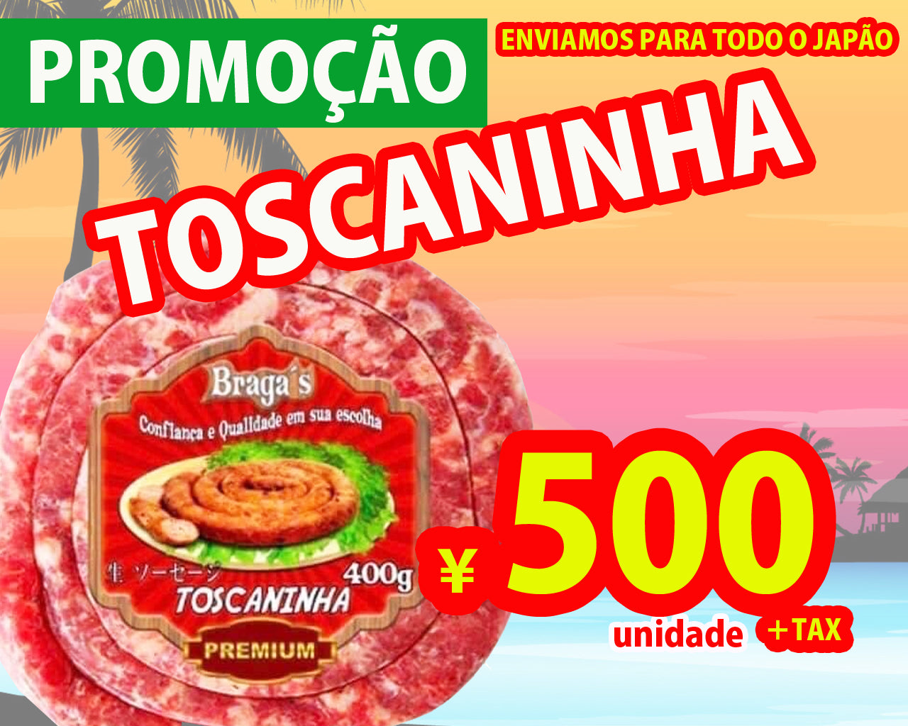 Linguiça Toscaninha BRAGA'S 400g
