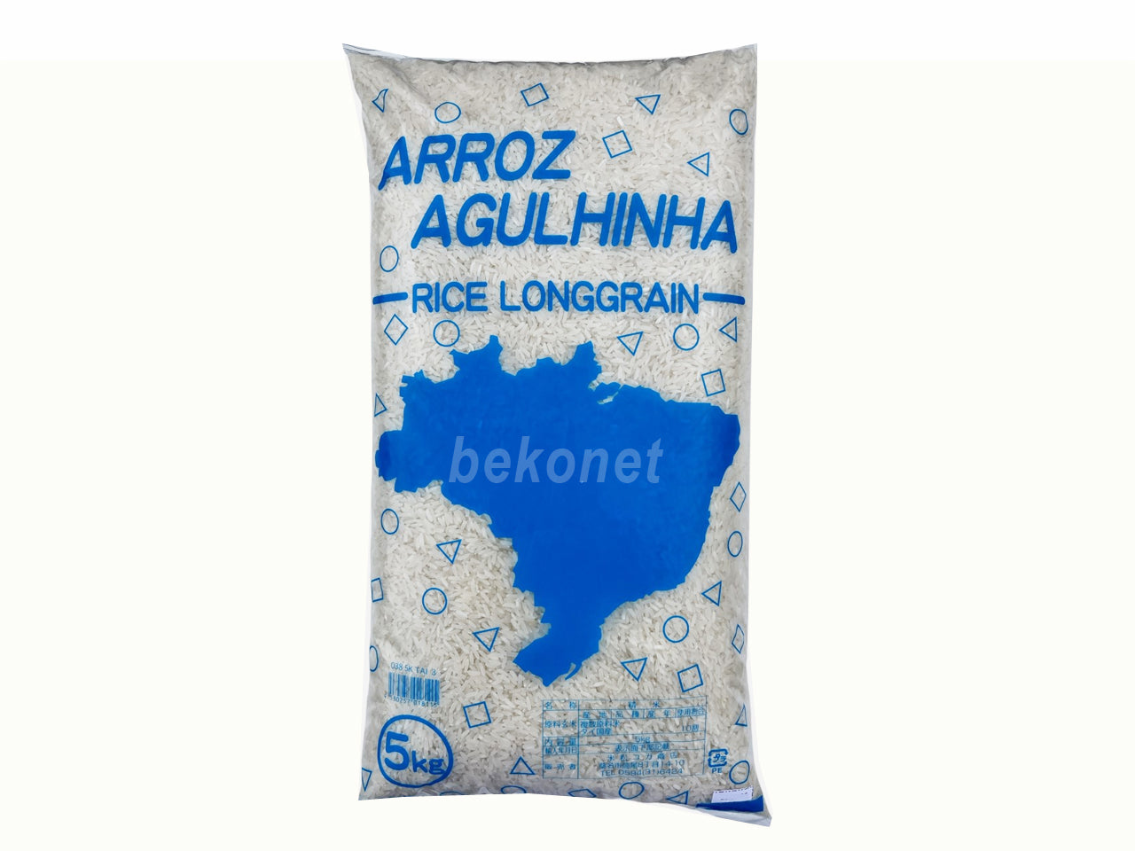 Arroz Agulhinha Tailandês 5Kg