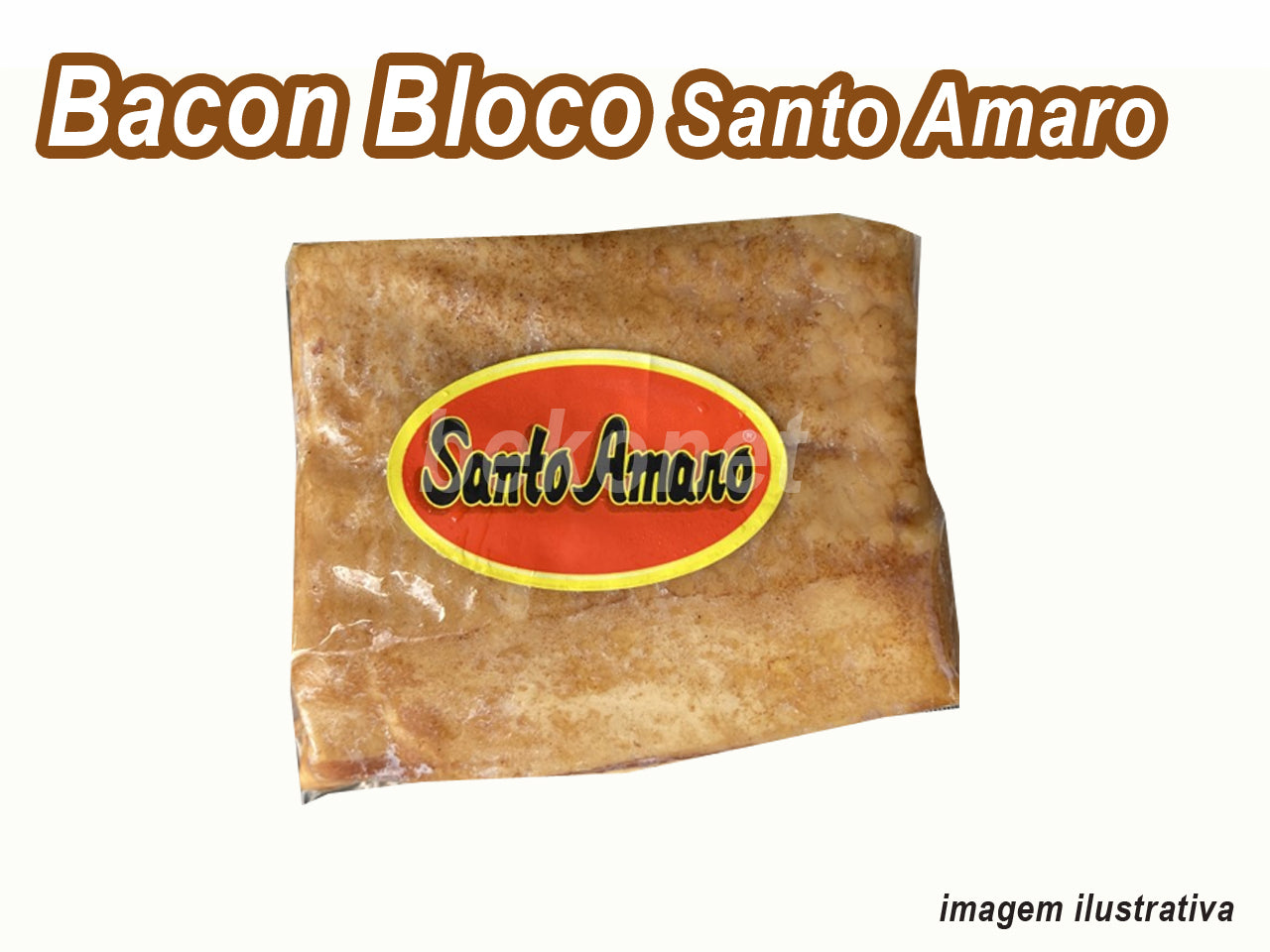 ★ EM FALTA ★ Bacon Bloco SANTO AMARO 281g