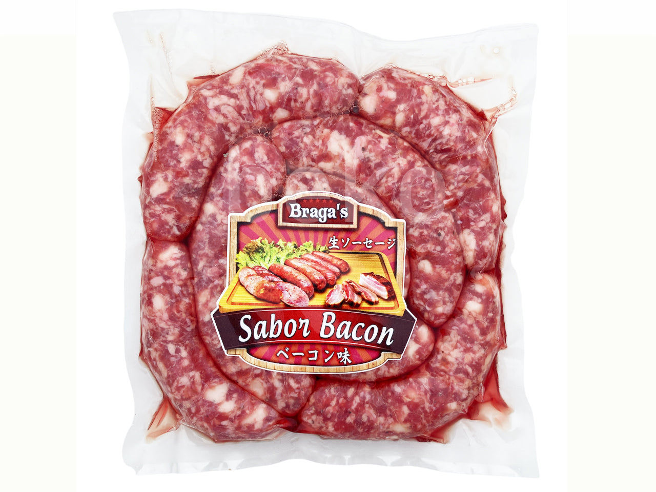 Linguiça Sabor Bacon BRAGA'S 700g