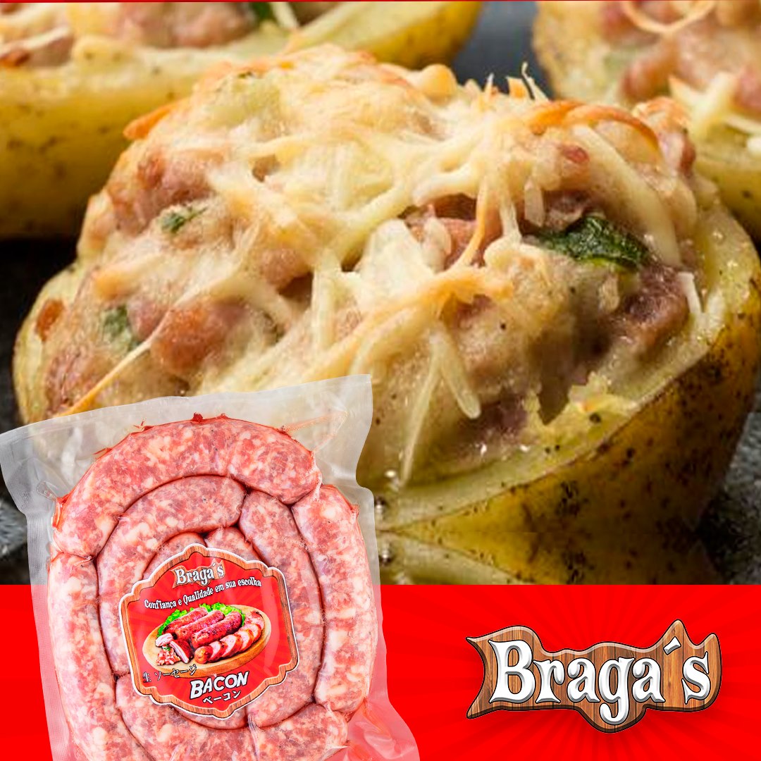 Linguiça Sabor Bacon BRAGA'S 700g