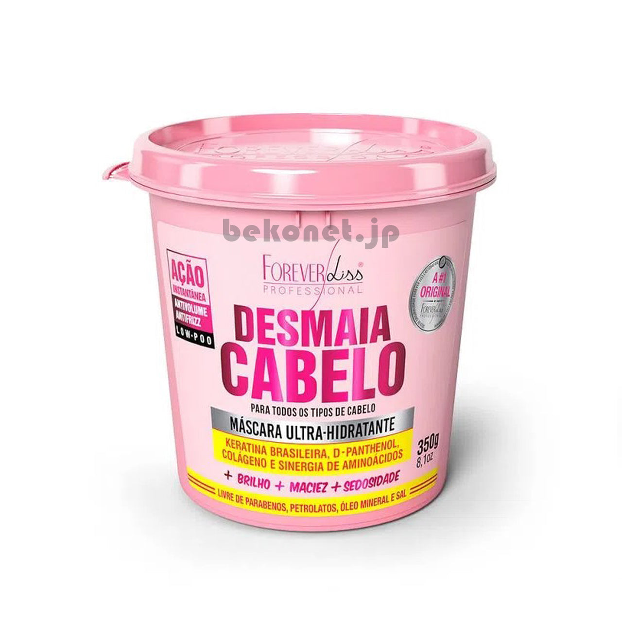 ★ EM FALTA ★ Máscara de Tratamento Desmaia Cabelo FOREVER LISS 350g