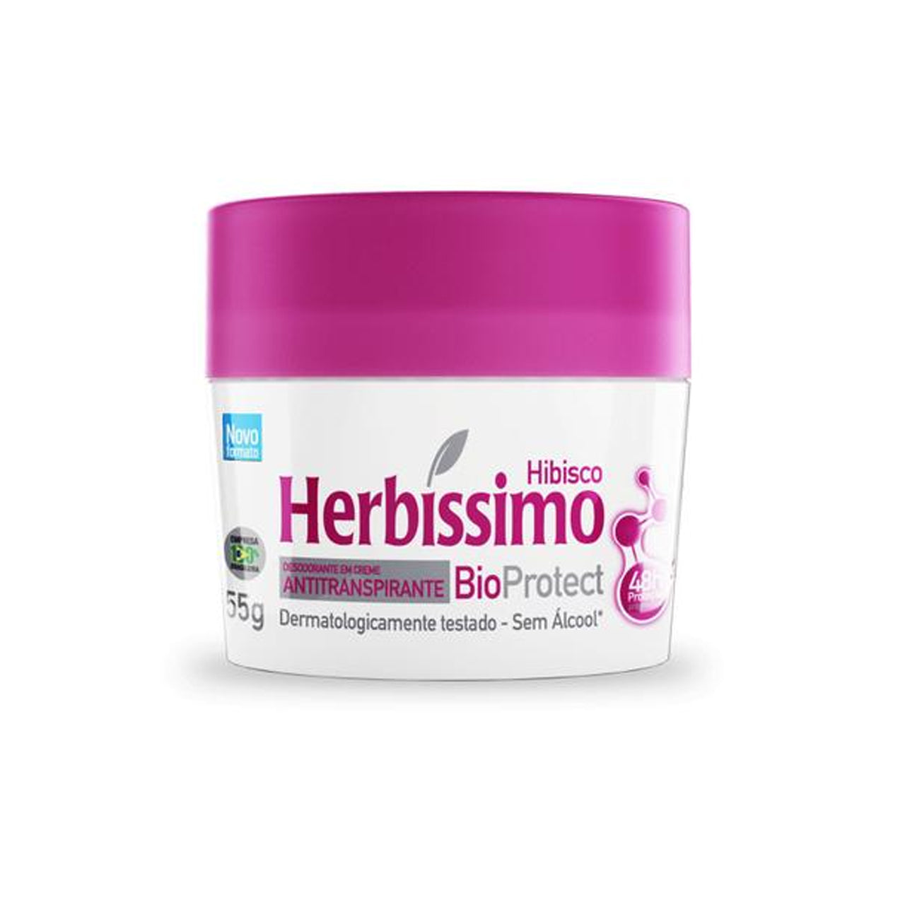★ EM FALTA ★ Desodorante em Creme Hibisco HERBÍSSIMO 55g