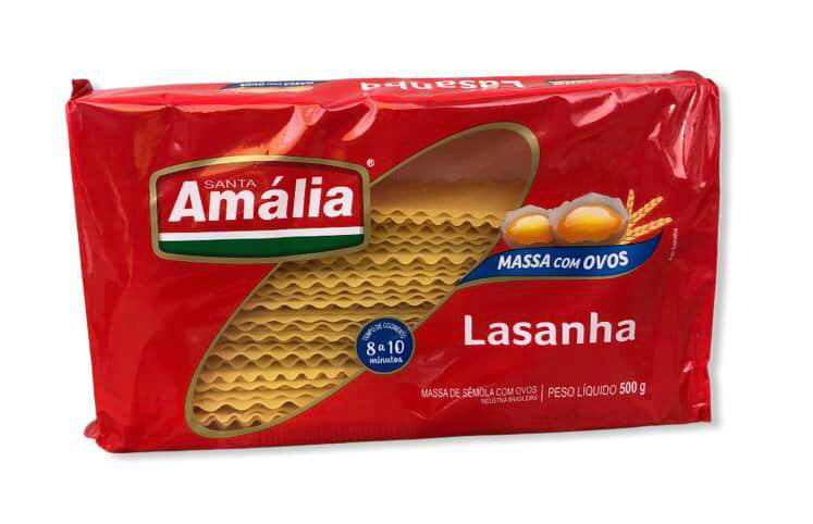 ★ EM FALTA ★ Lasanha AMÁLIA 500g