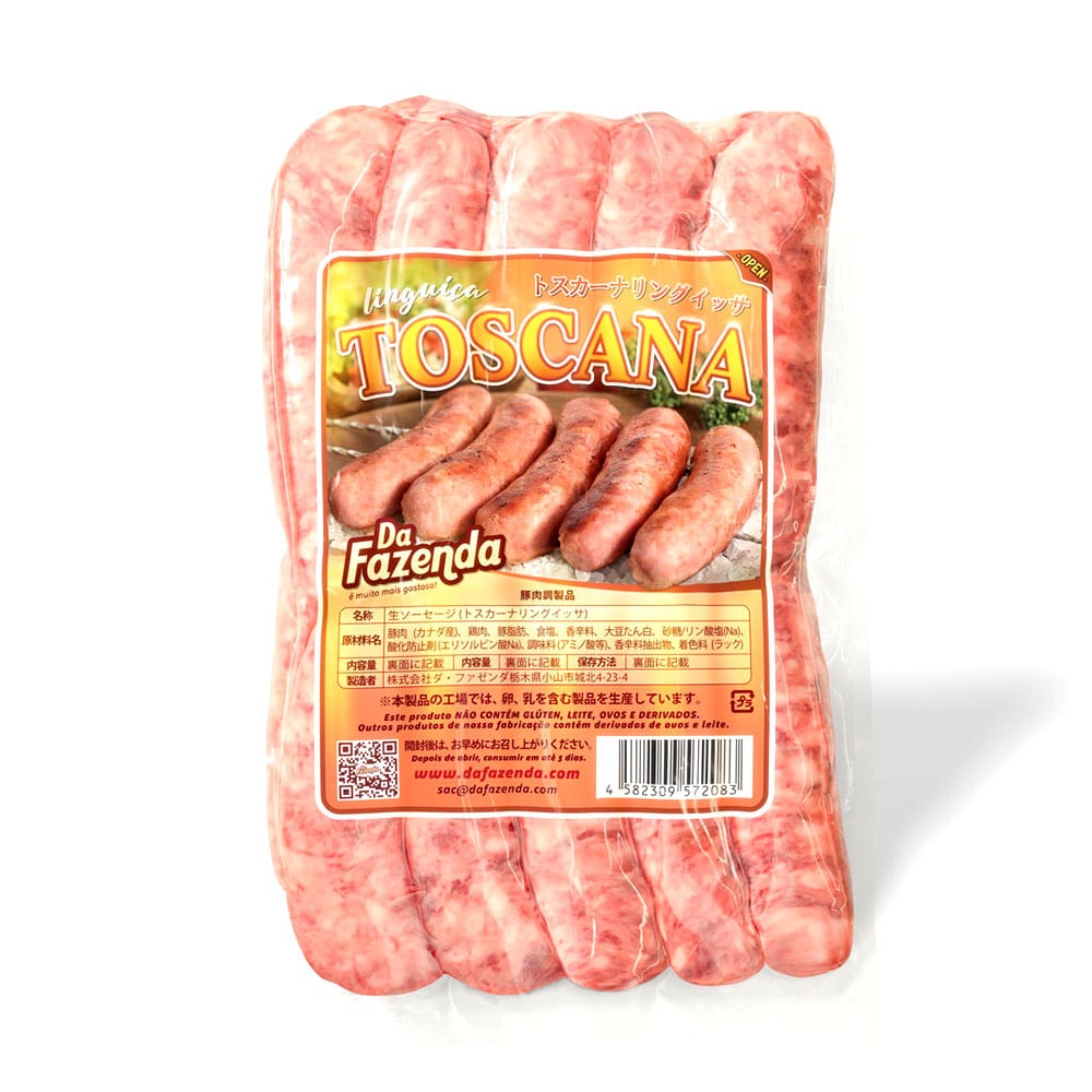 ★ EM FALTA ★ Linguiça Toscana DA FAZENDA 800g