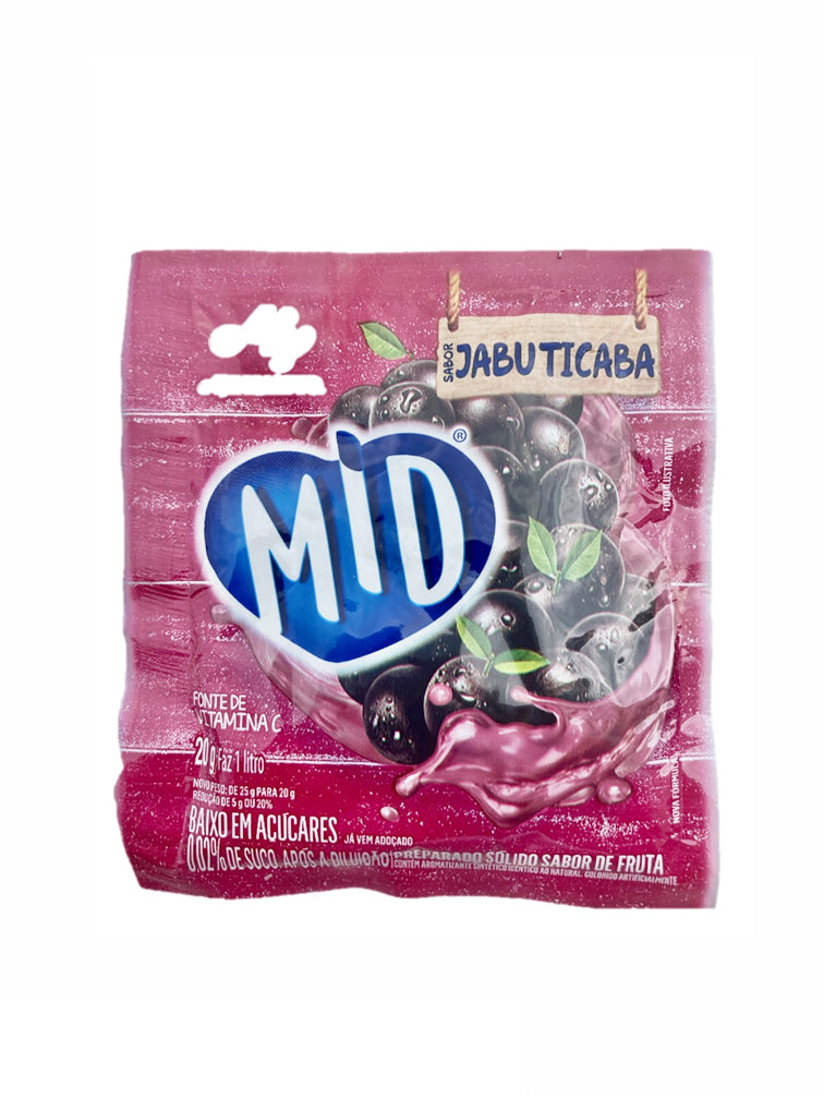 ★ EM FALTA ★ Suco em Pó MID Sabor Jabuticaba 20g