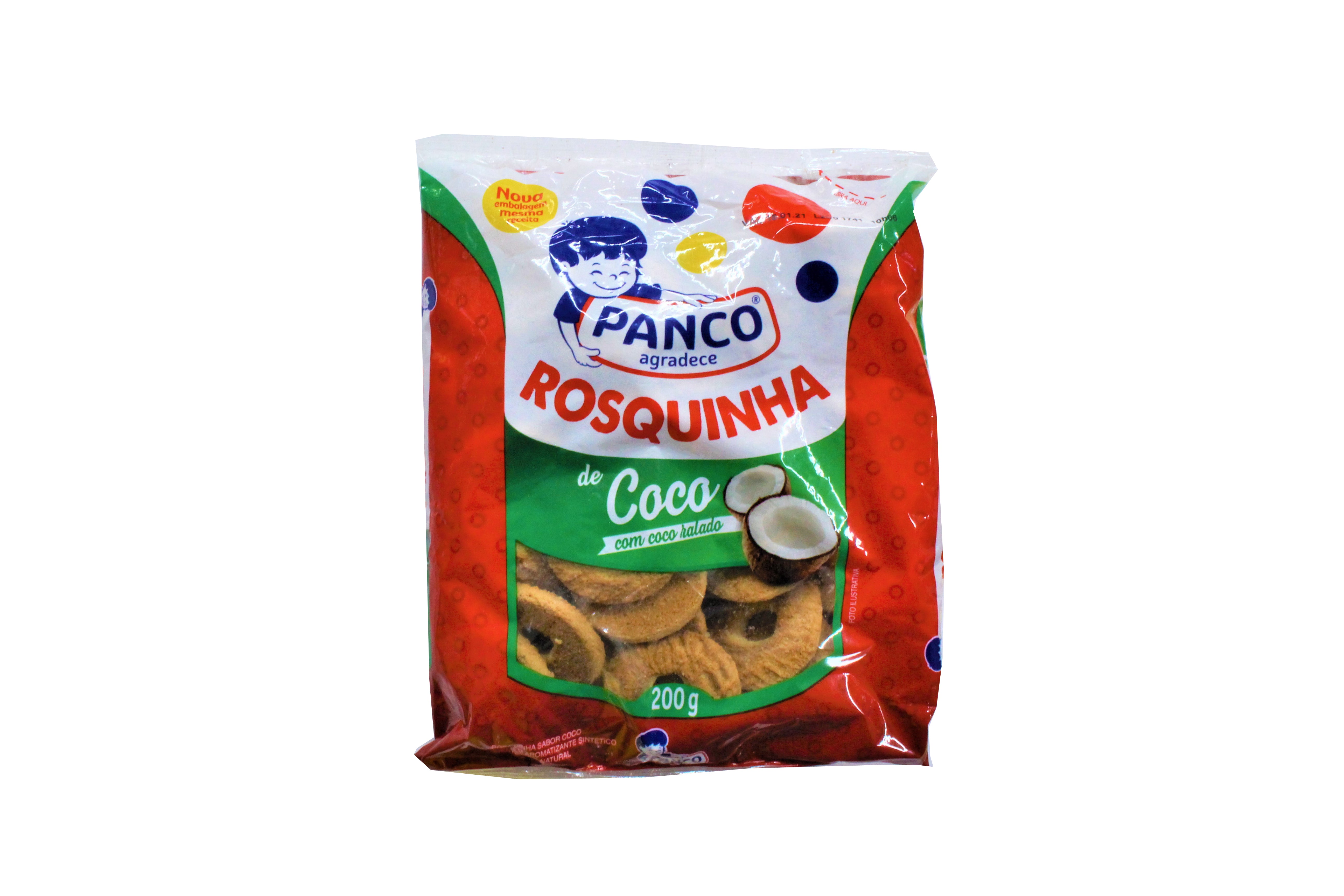 ★ EM FALTA ★ Rosquinha de Coco PANCO 200g