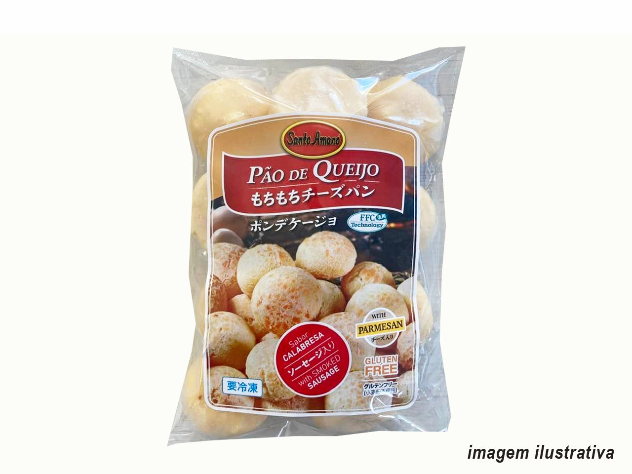 ★ ENTRAR EM CONTATO ★ Pão de Queijo Sabor Calabresa SANTO AMARO 600g