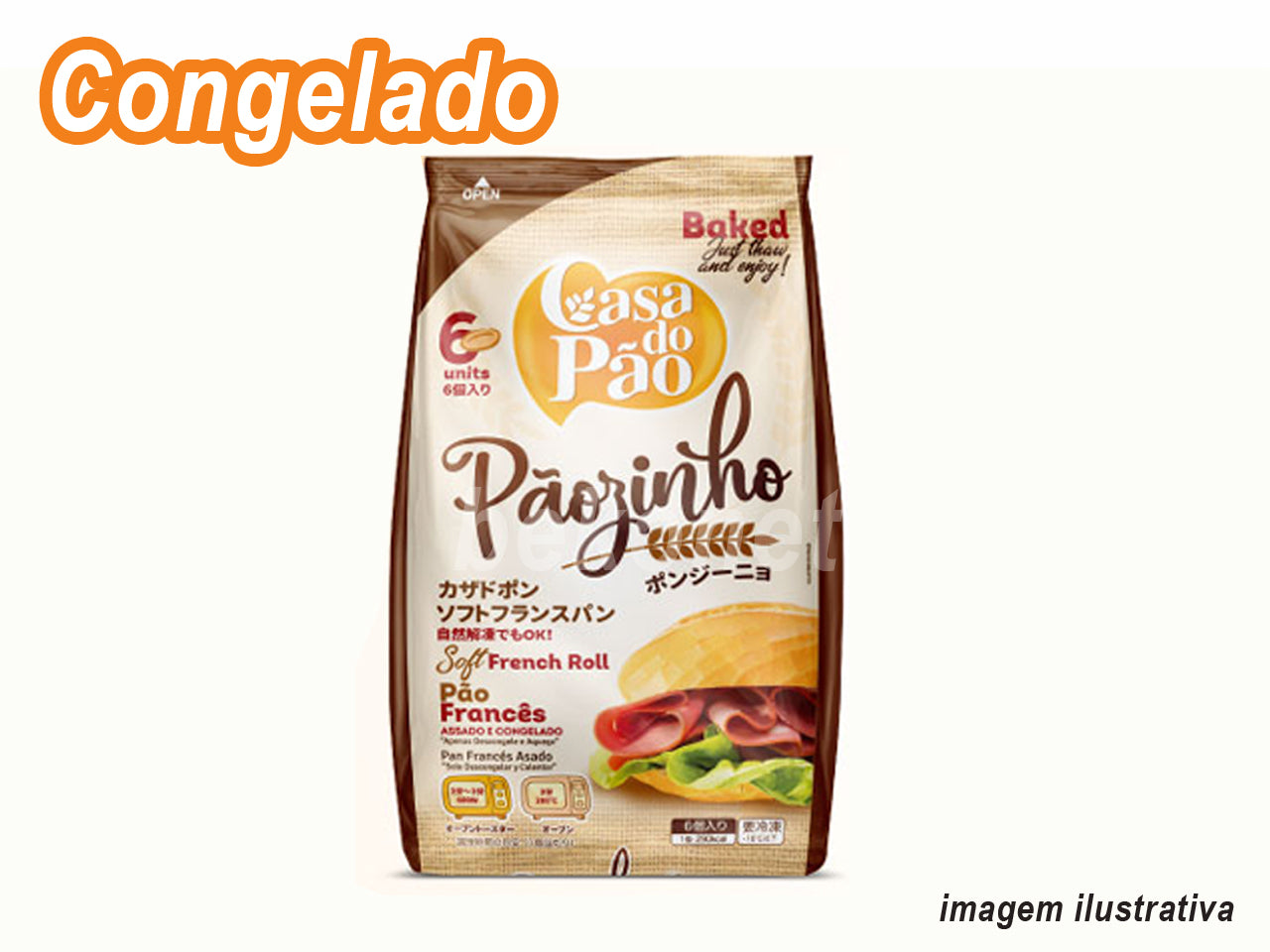 ★ ENTRAR EM CONTATO ★ Pão Francês Congelado CASA DO PÃO 450g (IMPOSTO INCLUSO)