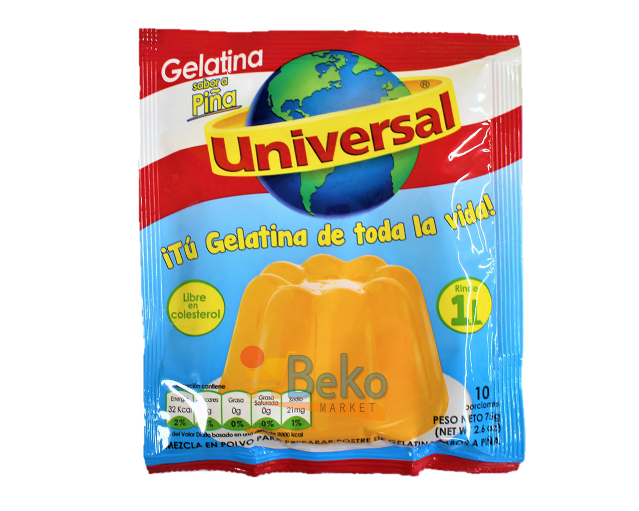 ★ EM FALTA ★ Gelatina  UNIVERSAL PINA 1L