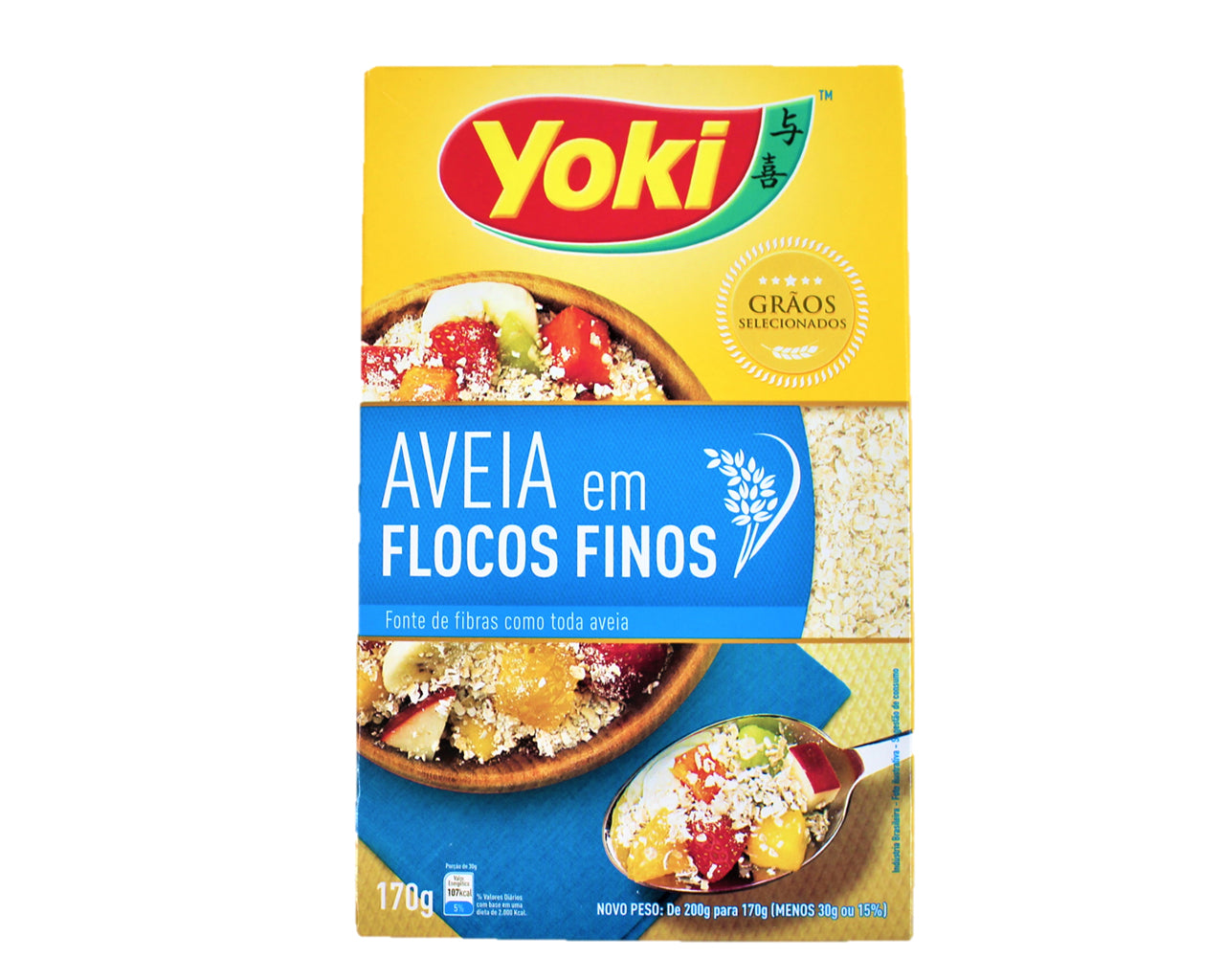 ★ EM FALTA ★ Aveia em flocos fino YOKI 170g