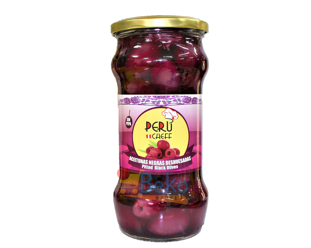 ★ EM FALTA ★ Aceitunas Negras PERU CHEFF 565g