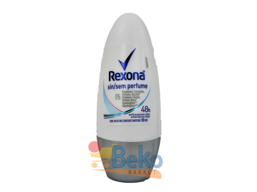 REXONA deodorant WITHOUT PERFUME 50ml