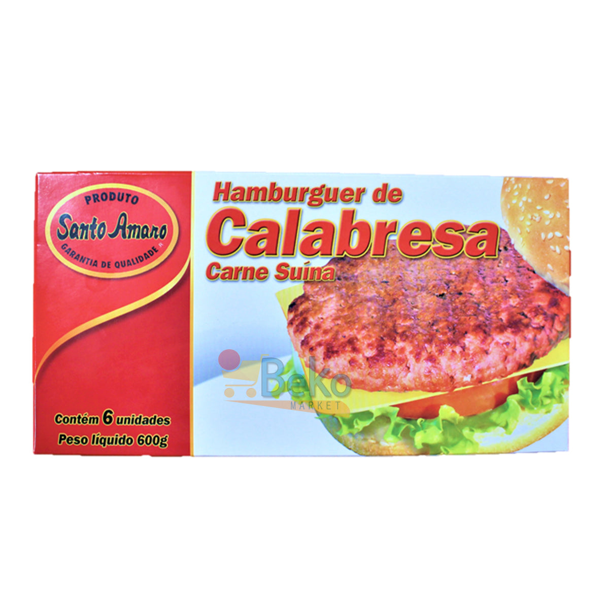 ★ EM FALTA ★ Hamburguer DE CALABRESA SANTO AMARO 600g