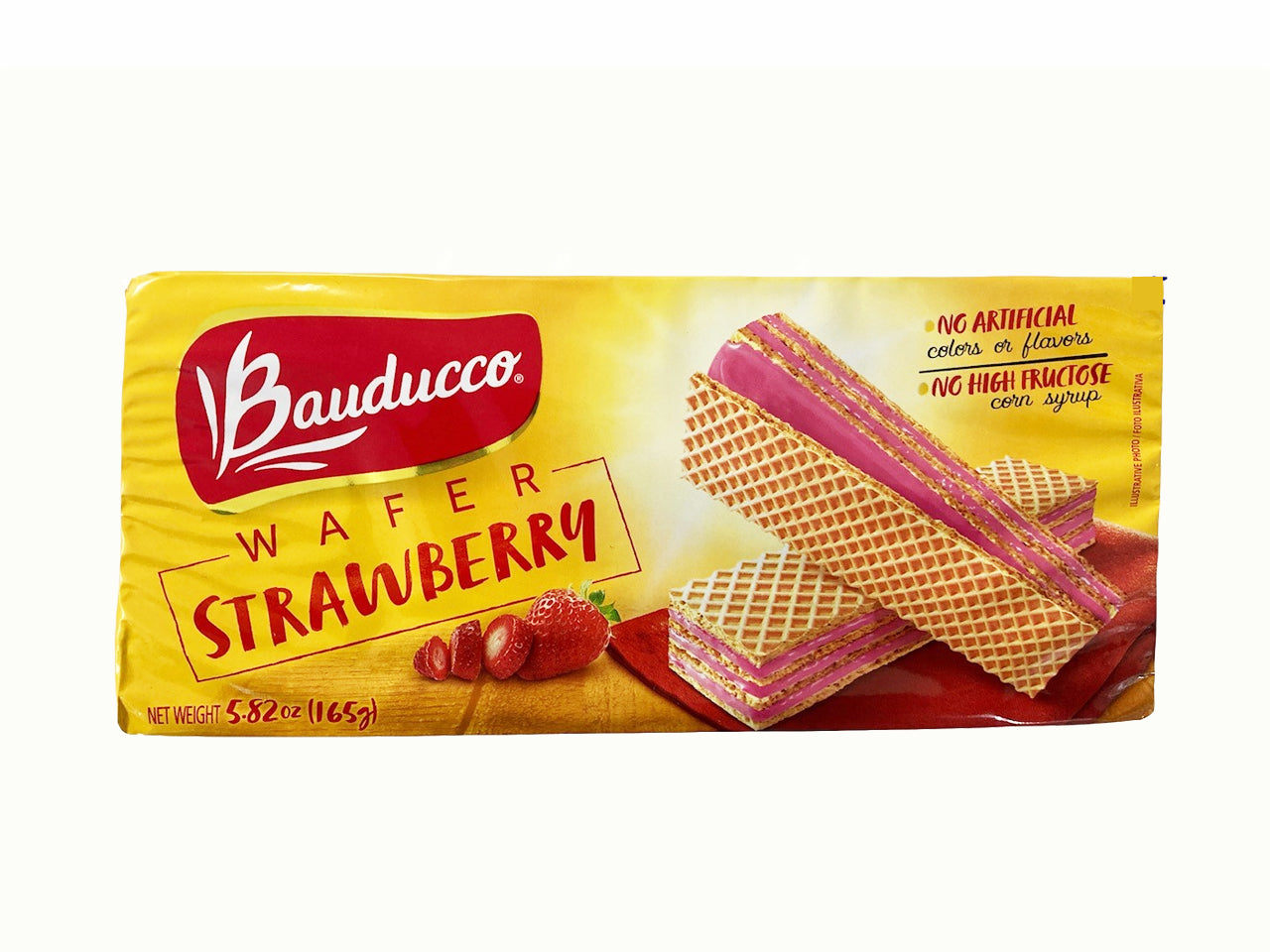 ★ EM FALTA ★ Bolacha Wafer Morango BAUDUCCO 165g