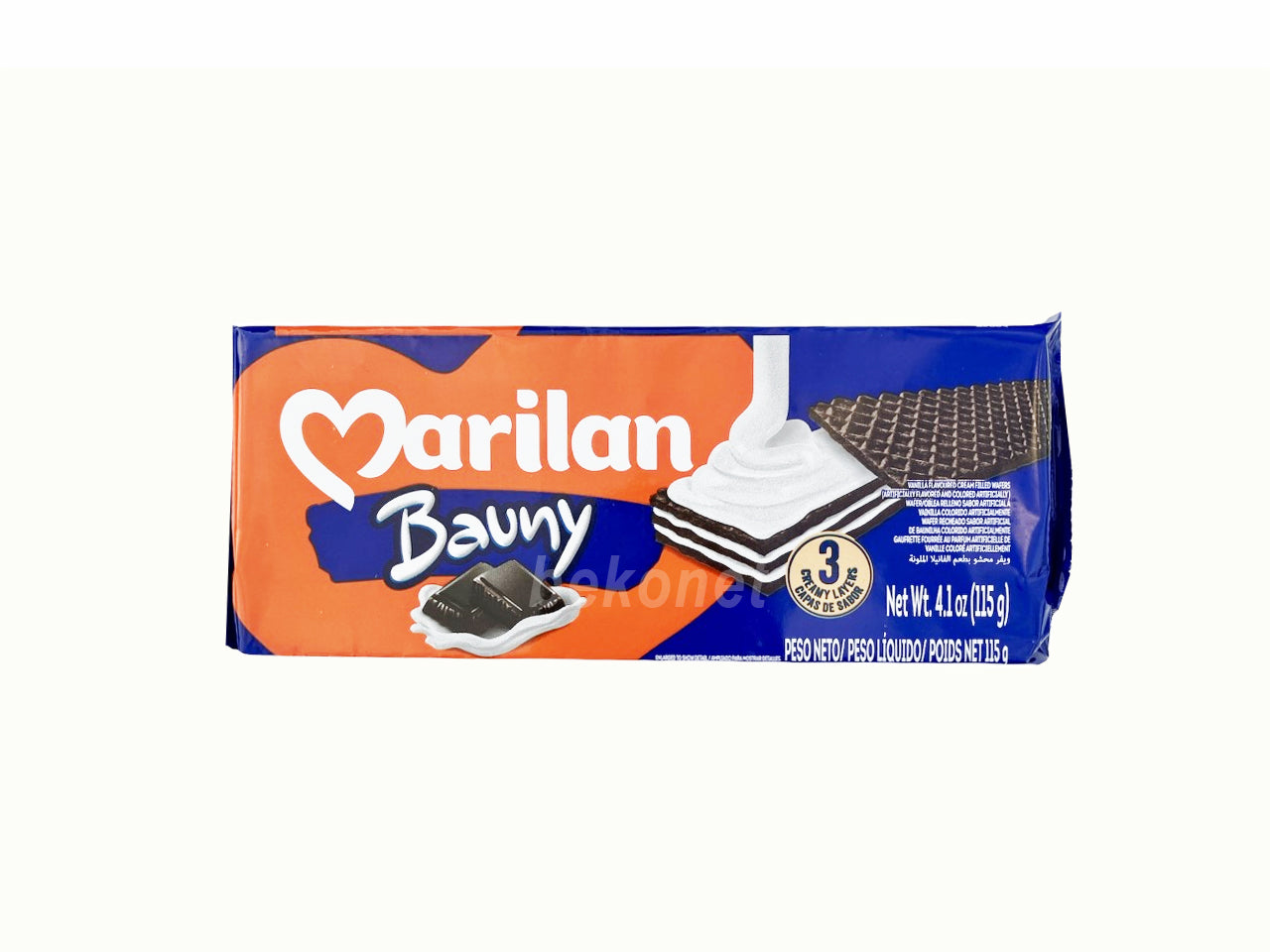 ★ EM FALTA ★ Bolacha Wafer Sabor Bauny MARILAN 115g