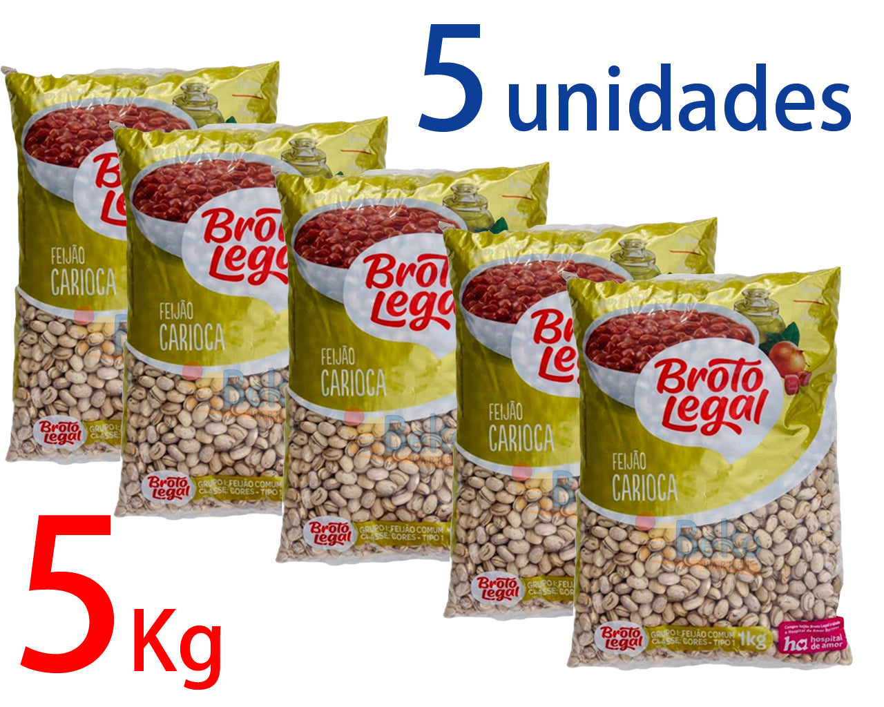 ★ EM FALTA ★ Feijão Carioca BROTO LEGAL 5 unidades ¥3,500