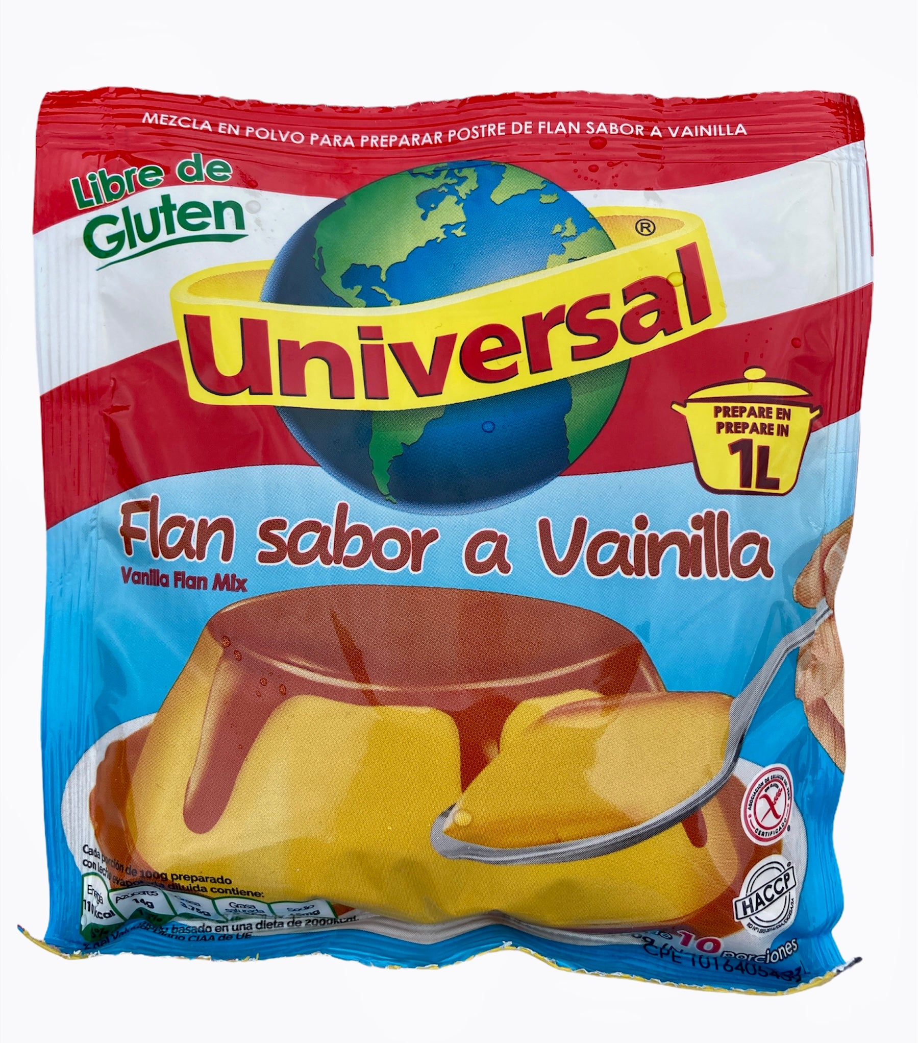 ★ EM FALTA ★ Flan sabor a vainilla UNIVERSAL 1L