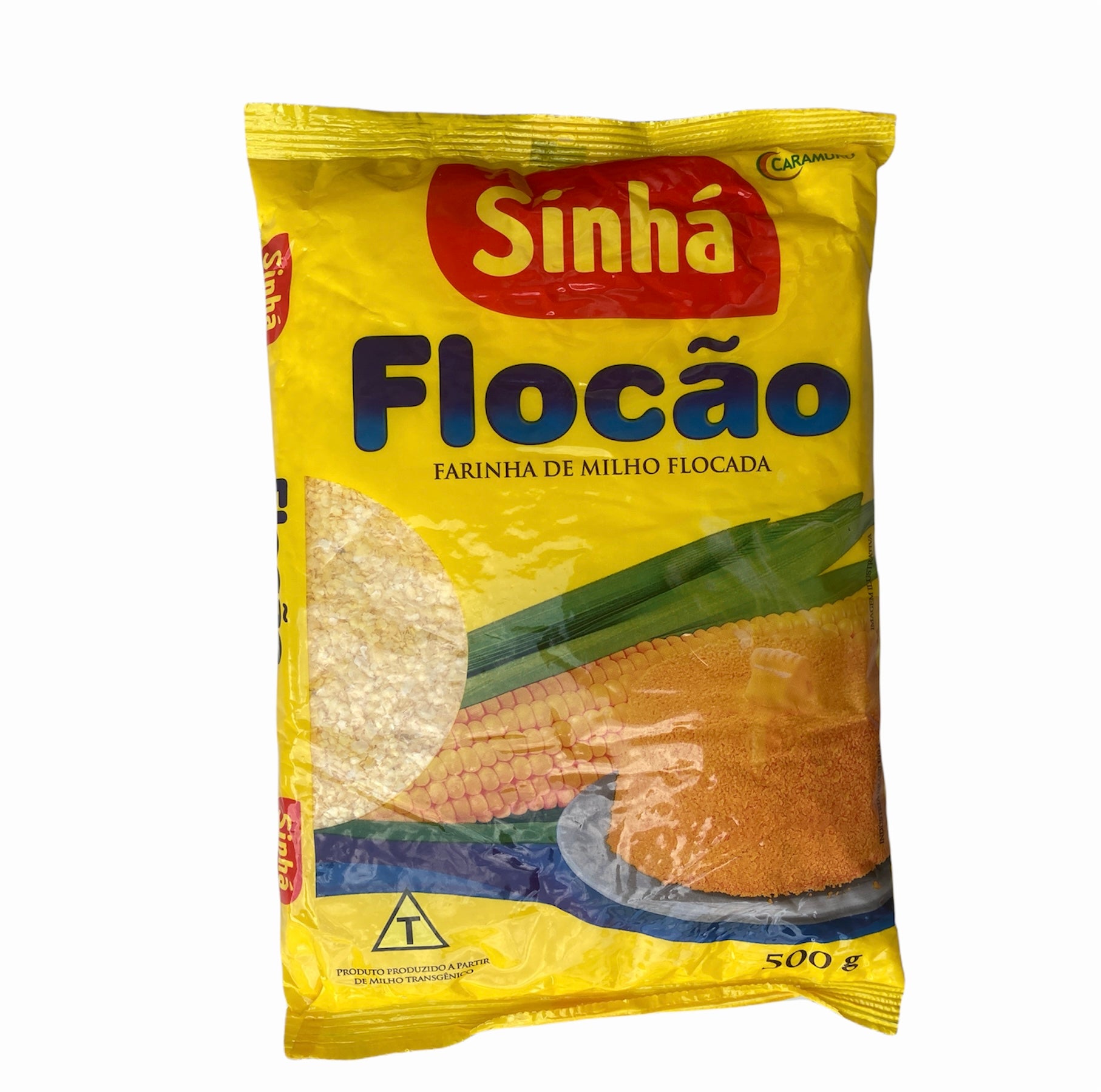 ★ EM FALTA ★ Farinha de Milho Flocada Flocão SINHÁ 500g