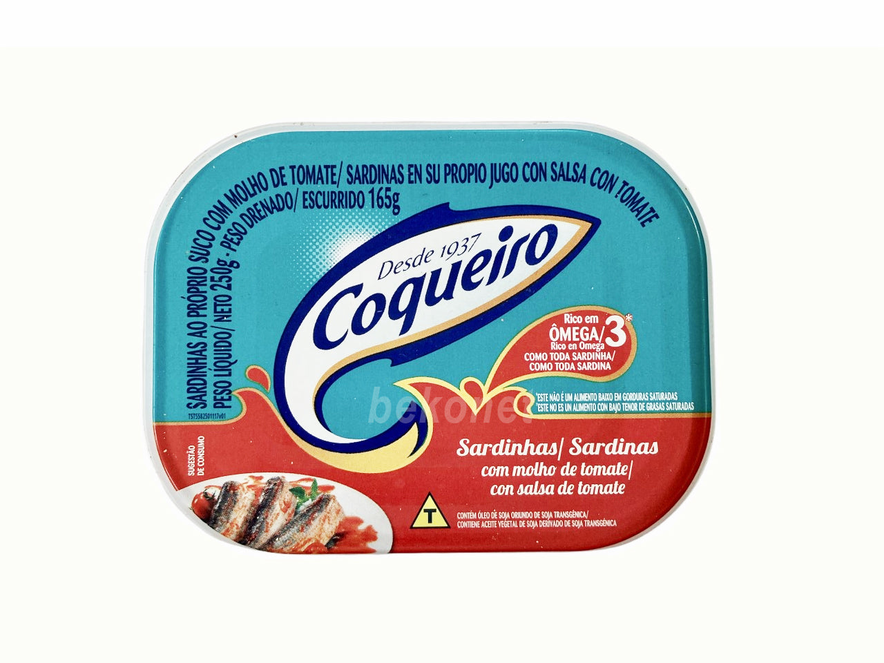 ★ EM FALTA ★ Sardinha Com Molho de Tomate COQUEIRO 250g